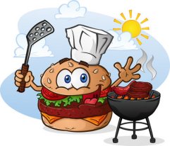 Summer Music Festival - Barbecue cartoon 