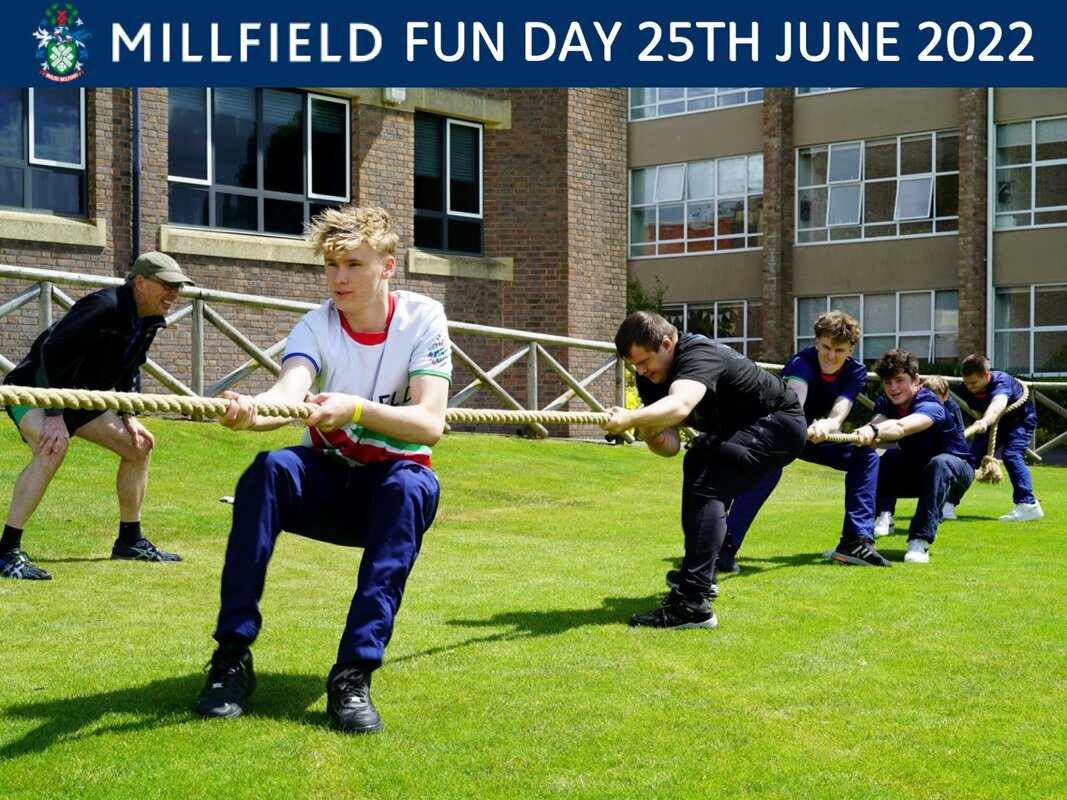 Millfield Fun Day 2022 - tug of war